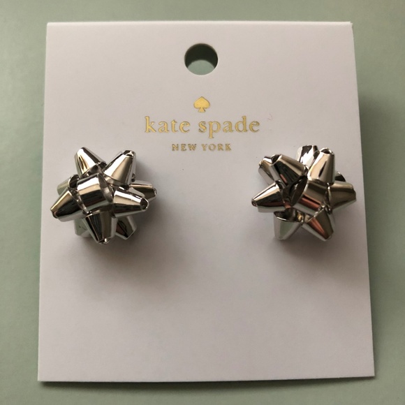 NWT Kate Spade Bourgeios Bow Stud Earrings - Picture 2 of 3